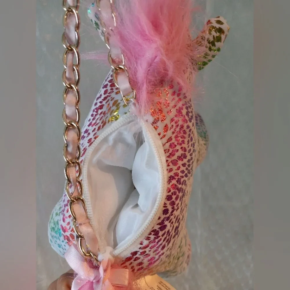 Unicorn Purse Plush Pink-Purple